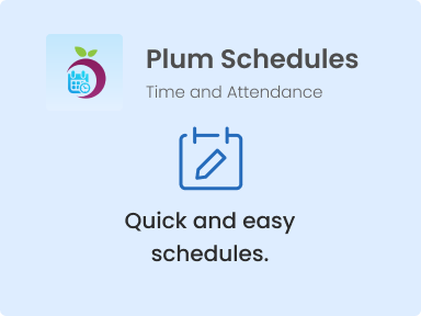 Plum Schedules